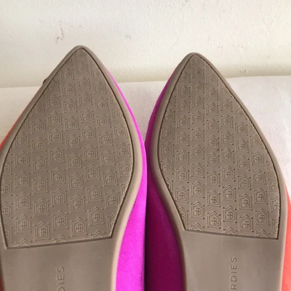 EUC Birdie’s size 9 The Swan slippers. Pink and orange Sangria flats pointed toe - Picture 12 of 13